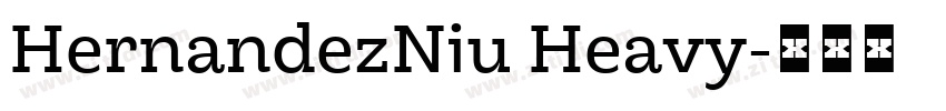 HernandezNiu Heavy字体转换